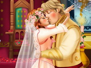 قبلة زفاف الاميرة آنا